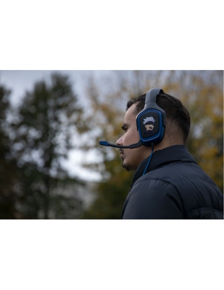 KX JUJUTSU GAMING HEADSET Auriculares Alámbrico Diadema Juego Negro, Azul