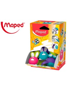 EXPOSITOR GOMA CROC CROC DUO - CONEJO - COLORES SURTIDOS X 20 UNIDADES MAPED 015802