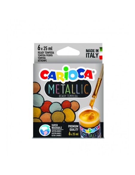 KO026 tempera 25 ml Jarra Bronce, Cobre, Oro, Oro rosa, Plata
