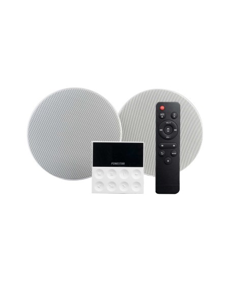 KS-WALL sistema de audio para el hogar Minicadena de música para uso doméstico 30 W Negro, Gris, Blanco