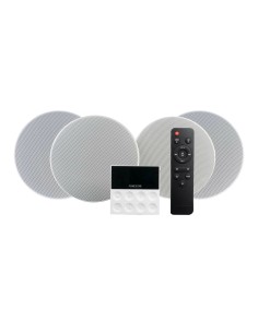 KS-WALL-4 sistema de audio para el hogar Minicadena de música para uso doméstico 50 W Negro, Gris, Blanco