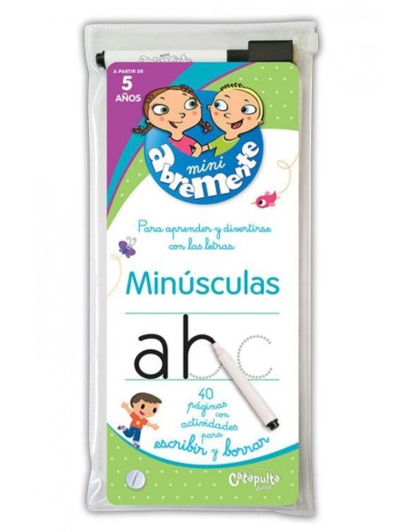 MINI ABREMENTE PARA ESCRIBIR Y BORRAR MINUSCULAS