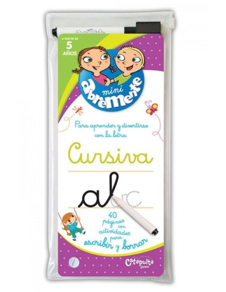 MINI ABREMENTE CURSIVA PARA ESCRIBIR Y BORRAR