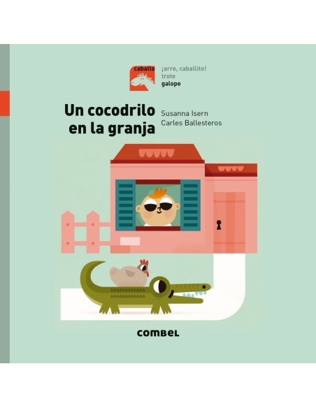 Un cocodrilo en la granja