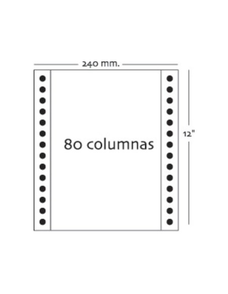 Caja 2500h Papel 1h 240x12 Blanco autocopiativo