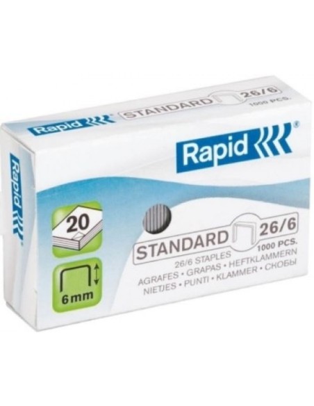 C 20 cajas de 1000 grapas galvanizadas 26 6 rapid