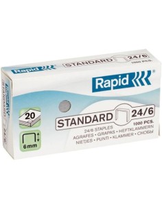 C 20 cajas de 1000 grapas galvanizadas 24 6 rapid