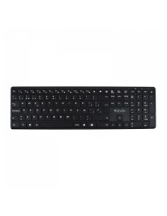 Teclado Bluetooth KW550ESBT de 2,4 GHz, modo dual, QWERTY español: negro