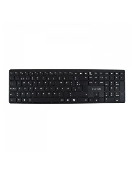 Teclado Bluetooth KW550ESBT de 2,4 GHz, modo dual, QWERTY español: negro Teclado Bluetooth KW550ESBT de 2,4 GHz, modo dual, QWERTY español: negro