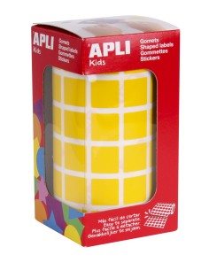 12475 etiqueta autoadhesiva Plaza Permanente Amarillo