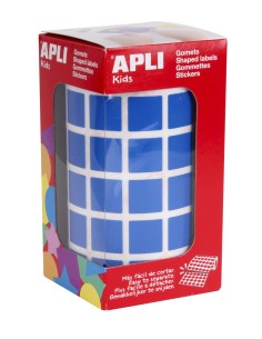 12476 etiqueta autoadhesiva Plaza Permanente Azul