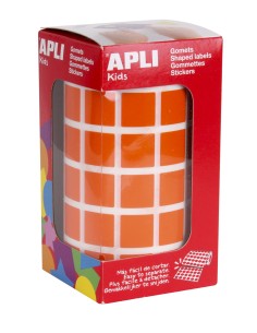 12479 etiqueta autoadhesiva Plaza Permanente Naranja