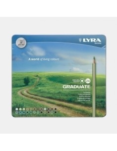 LAPICES COLOR LYRA GRADUATE EST.24 - Pack de 3 unidades
