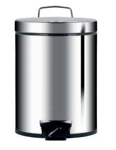 124907 papelera 12 L Acero inoxidable