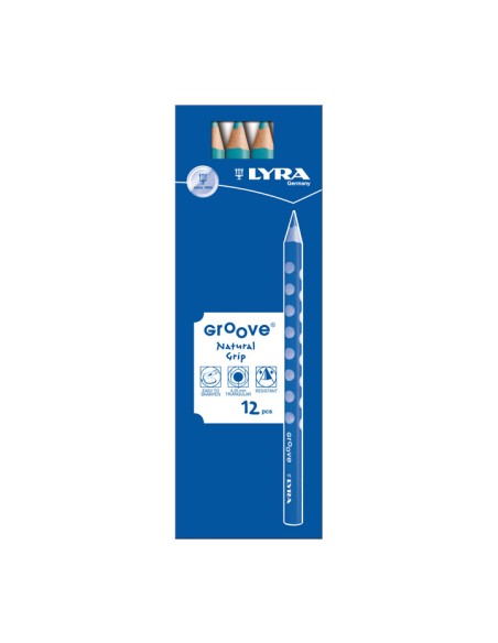 C.12 LAPICES LYRA GROOVE 3810054 AZ. TURQ.