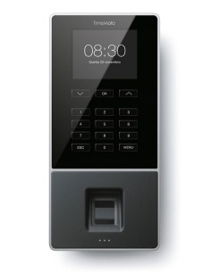 125-0586 sistema de fichaje Negro Huella dactilar, Contraseña, Tarjeta inteligente Corriente alterna TFT Ethernet