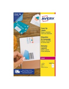 L4611-25 etiqueta autoadhesiva Rectángulo Permanente Blanco 50 pieza(s)