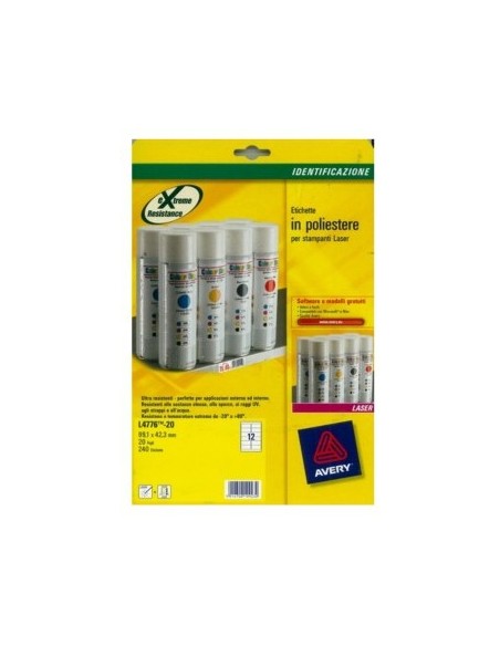 L4776-20 etiqueta de impresora Blanco