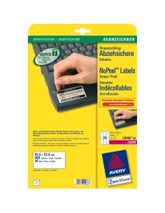 L6146-20 etiqueta autoadhesiva Blanco 480 pieza(s)