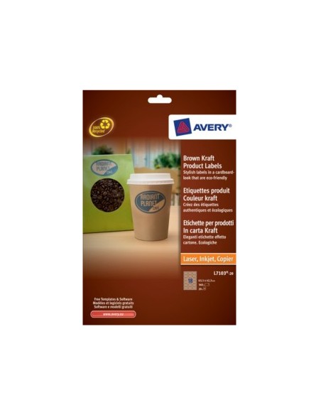 Brown Kraft Product Labels Marrón