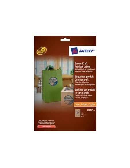 Brown Kraft Product Labels Marrón