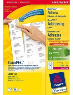 L7161-100 etiqueta para dirección Blanco