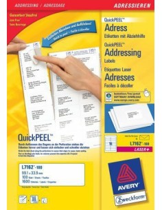 L7162-100 etiqueta para dirección Blanco