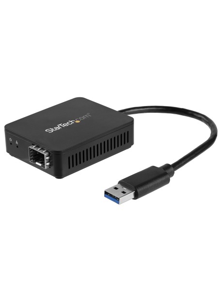 Adaptador USB 3.0 a Fibra Óptica - Adaptador Compacto USB a Ranura SFP Abierta - Adaptador de Red USB a Gigabit - Adaptador USB 