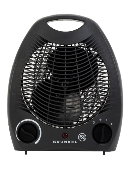 WB-2000 calefactor eléctrico Interior Negro 2000 W Ventilador eléctrico