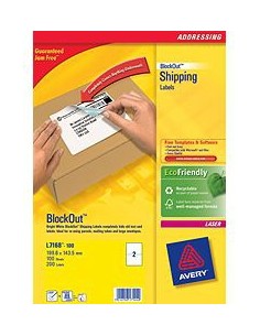 L7168-100 etiqueta autoadhesiva Blanco 200 pieza(s)