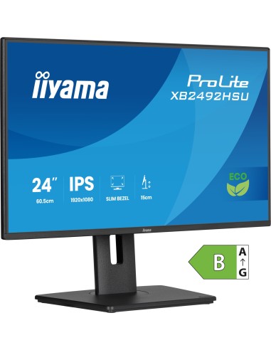 ProLite XB2492HSU-B1 pantalla para PC 61 cm (24") 1920 x 1080 Pixeles Full HD LED Negro