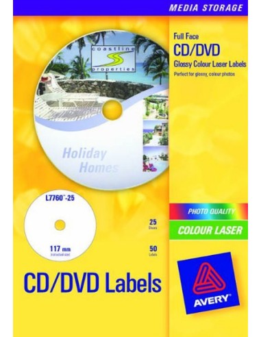 L7760-25 etiqueta de impresora Blanco