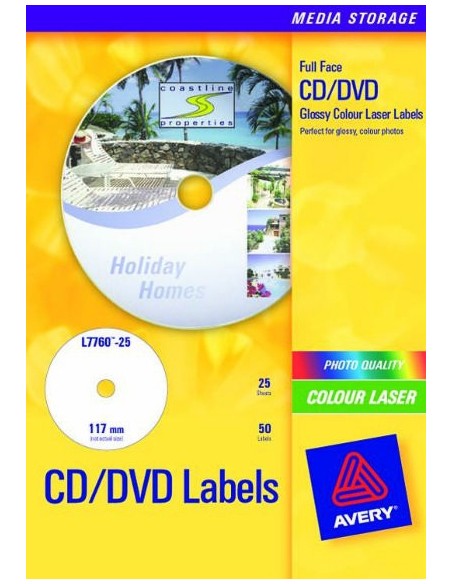 L7760-25 etiqueta de impresora Blanco