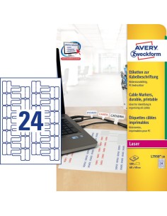 L7950-20 etiqueta autoadhesiva Rectángulo Permanente Blanco 480 pieza(s)