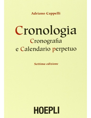 Cronologia cronografia e calendario perpetuo