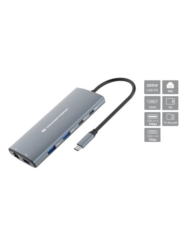 DONN06G Alámbrico USB 3.2 Gen 1 (3.1 Gen 1) Type-C Gris