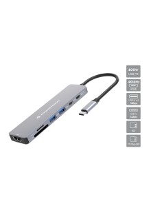 DONN28G Alámbrico USB 3.2 Gen 1 (3.1 Gen 1) Type-C Gris