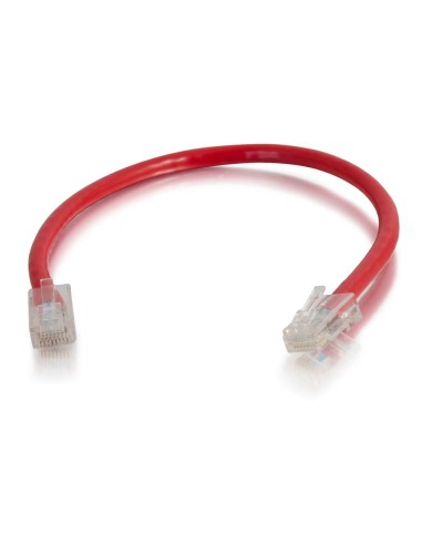 Cable de conexión de red de 0,5 m Cat5e sin blindaje y sin funda (UTP), color rojo