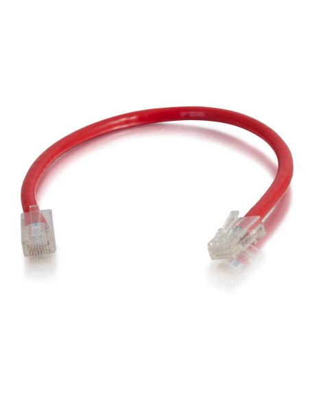 Cable de conexión de red de 0,5 m Cat5e sin blindaje y sin funda (UTP), color rojo
