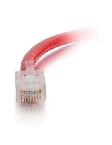 Cable de conexión de red de 0,5 m Cat5e sin blindaje y sin funda (UTP), color rojo