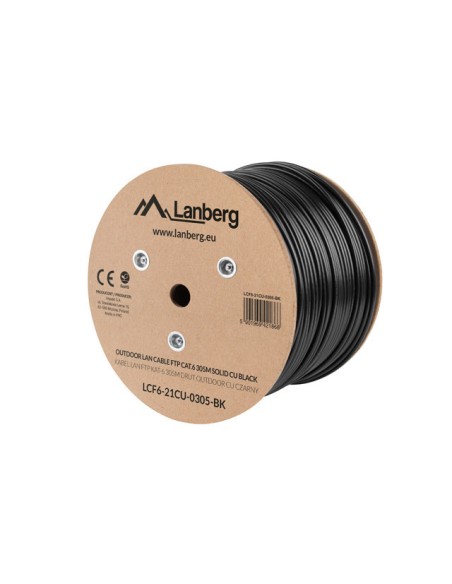 LCF6-21CU-0305-BK cable de red Negro 305 m Cat6 F/UTP (FTP)