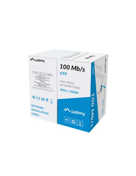 LCU5-10CC-0305-B cable de red Azul 305 m U/UTP (UTP)