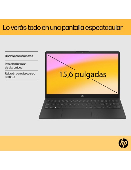15-fc0038ns AMD Ryzen 7 7730U Portátil 39,6 cm (15.6") Full HD 8 GB DDR4-SDRAM 512 GB SSD Wi-Fi 6 (802.11ax) Windows 11 Home A