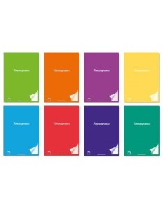 P 6 libreta grapada A4 48h 90g cuad 4x4 c m colores surtidos