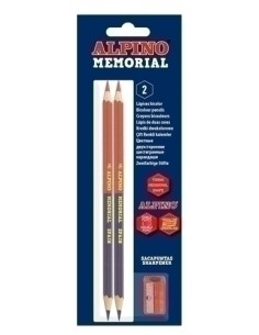 LAPIZ ofic.ALPINO BICOLOR bl.2 c/AFILA