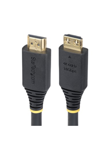 Cable HDMI de Alta Velocidad de 5m - Conectores de Agarre - 4K60Hz/1440p 144Hz - HDR10/HDCP 2.2/ARC - UHD - 18Gbps - Cable HDMI 