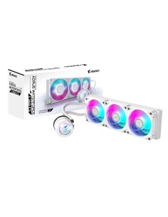 AORUS WATERFORCE II 360 ICE Refrigerador de CPU líquido AIO - 3x ventiladores ARGB de 120 mm, mecanismo de conexión deslizante, 