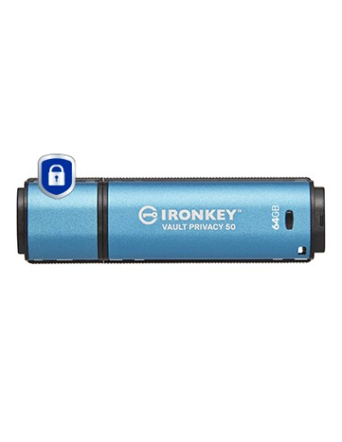 IronKey 64GB Vault Privacy 50 cifrado AES-256, FIPS 197
