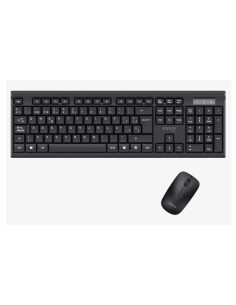 APPMX410 teclado Ratón incluido Hogar RF inalámbrico QWERTY Español Negro
