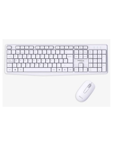 APPMX420W teclado Ratón incluido Hogar / Oficina RF inalámbrico QWERTY Español Blanco